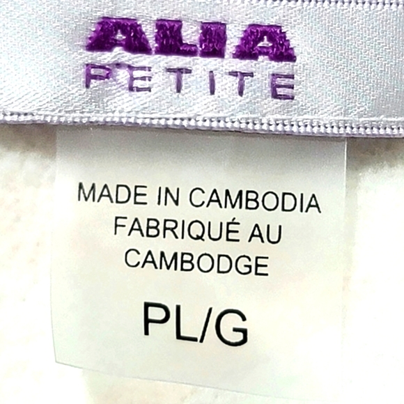 Alia Petite Women's Floral Full-Zip Sweater Size L - Picture 14 of 15